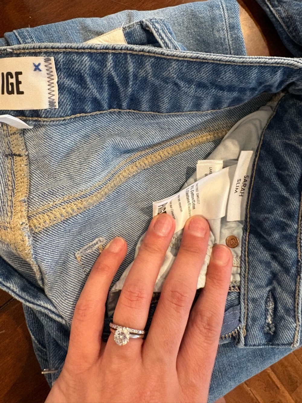 PAIGE Sarah slim distressed bottoms Jeans - Picture 4 of 4